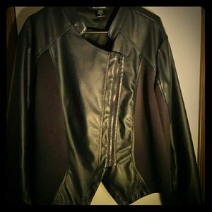 Ashley Stewart pleather jacket